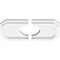 Ekena Millwork Emerald Architectural Grade PVC Ceiling Medallion, 10"W x 5"H x 3"ID x 3 1/2"C x 1"P, Two-Piece CMP10X5ED2-03000 - alternate 3